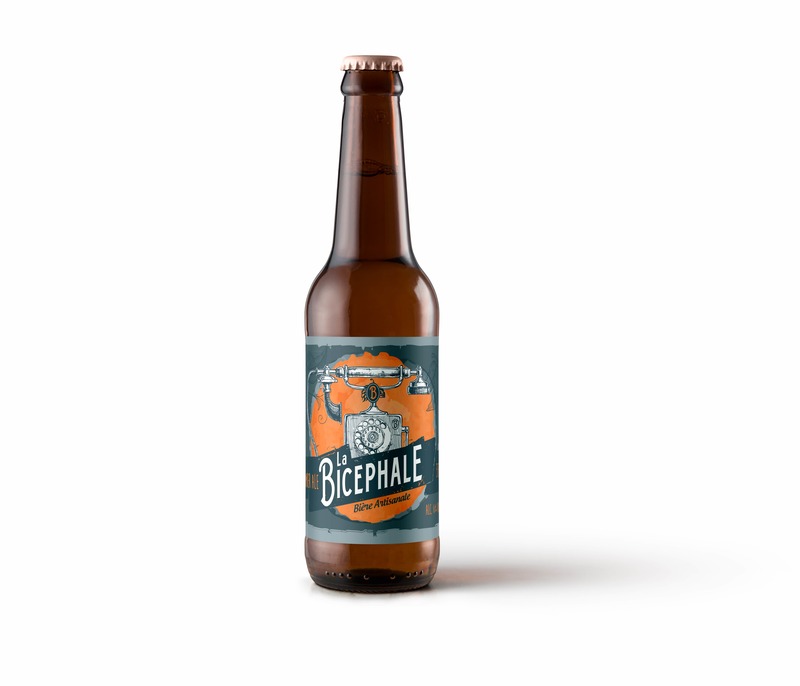 Bière ambrée la Bicephale 33cL